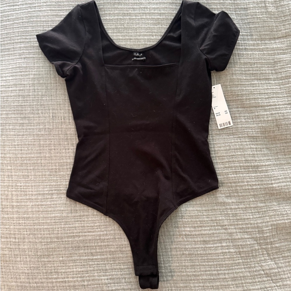 Urban Outfitters Black Bodysuit with Scoop Neckline